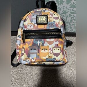 Loungefly Star Wars Ewok Patterned Backpack